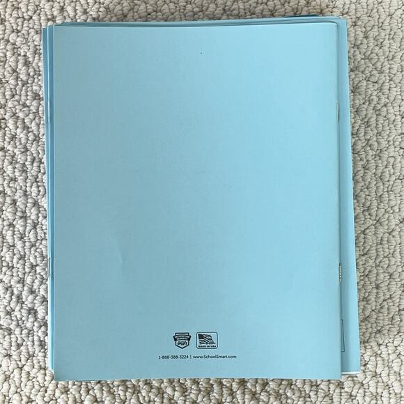School Smart Examination Blue Books with 16 Pages, 8-1/2 x 7 Inches Pack of 50 - Picture 2 of 3